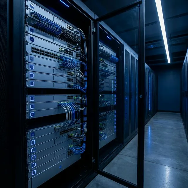 Sofia office — 13 AI cameras, face-AI access, 9 indoor + 6 outdoor WiFi 7 APs + VPN