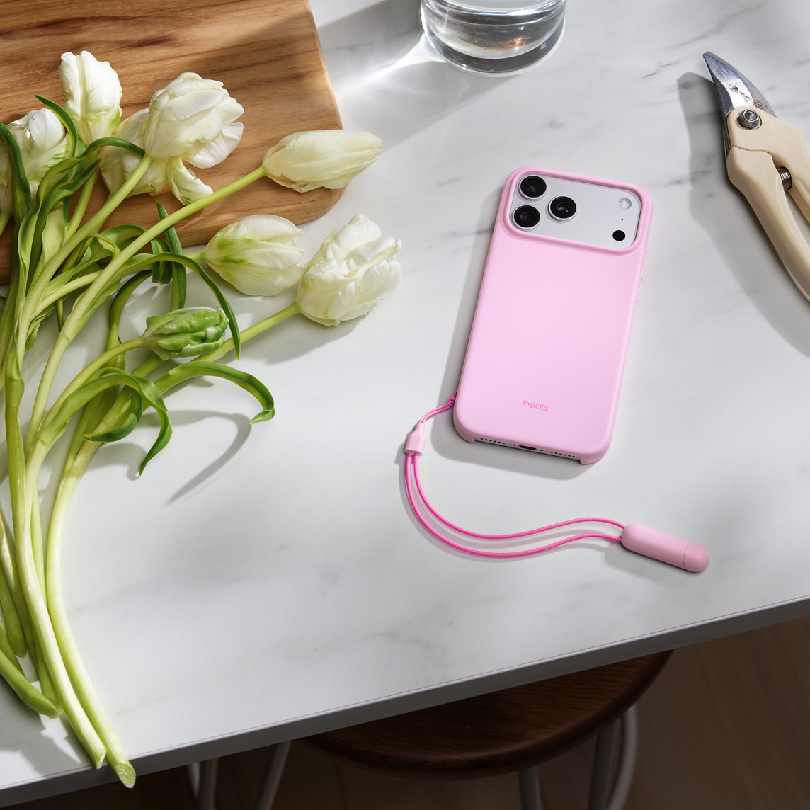Beats iPhone 17 Pro Max Kickstand Case with MagSafe and Camera Control - Pebble Pink — 3